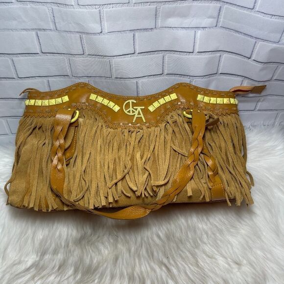 Christian Audigier Handbags - Wood Stock Ranch By Christian Audigier Fringe Bag